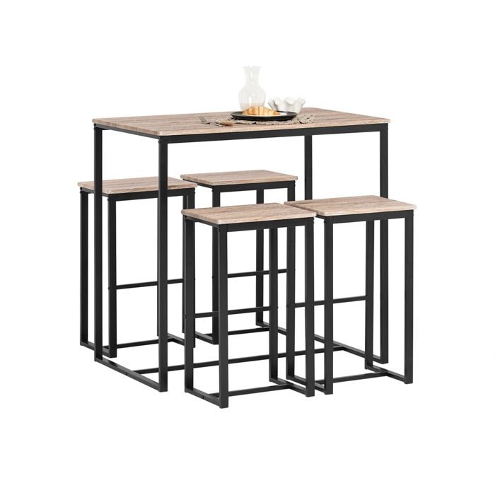 Lot Avec Une Table Haute De Bar Et 2 Tabourets P Achat Vente