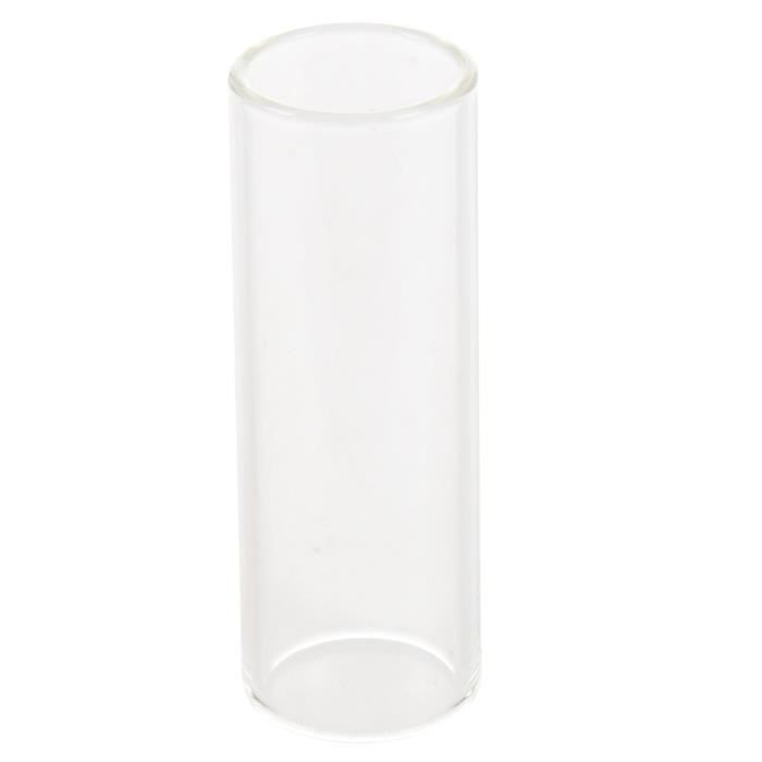 Glissière Pour Guitare En Verre Et Acier Inoxydable - Set De 2 Curseurs 6 Cm Pour Guitare Électrique, Acoustique Et Basse