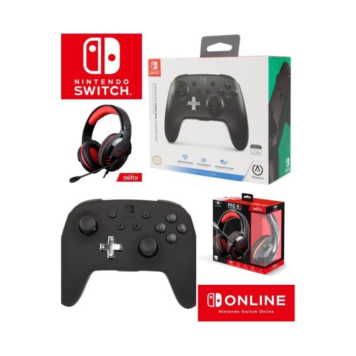 Pack Manette Switch Nintendo Officielle + Casque Gamer Pro H3 Spirit Of Gamer Switch - vue 2