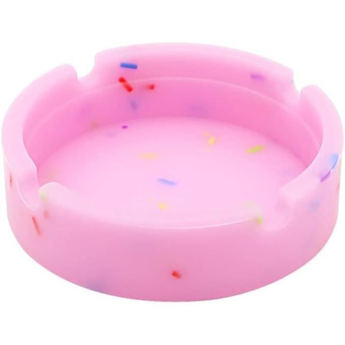 Cendrier Bureau Maison VOSAREA 16pièces Cendrier Silicone Lot De Cendriers Ronds Pratiques Décoration Bureau Maison