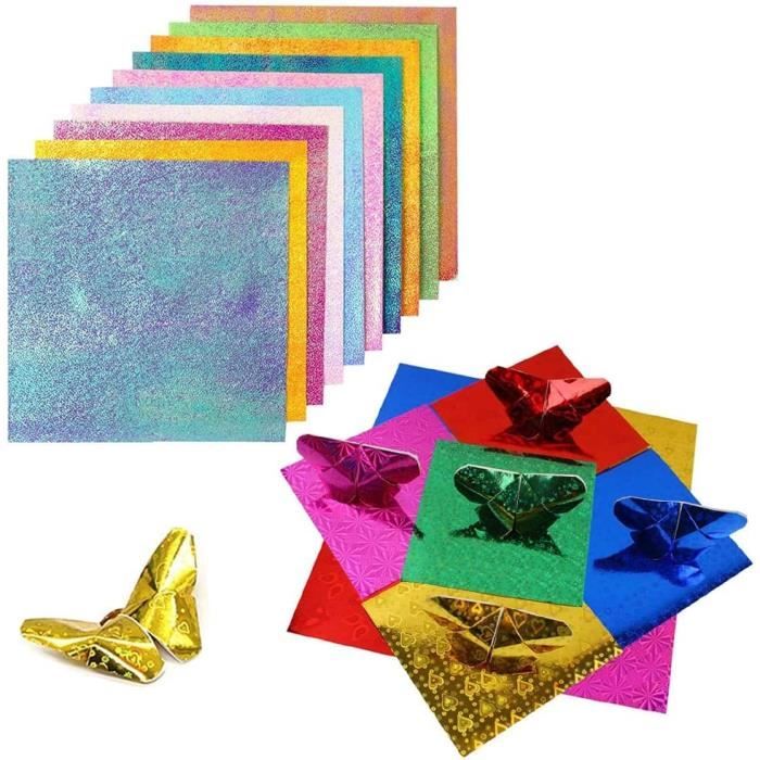 Falafoty - Kit Origami pour Enfants, 54 Feuilles de Papier Origami Double Face, 27 Modèles