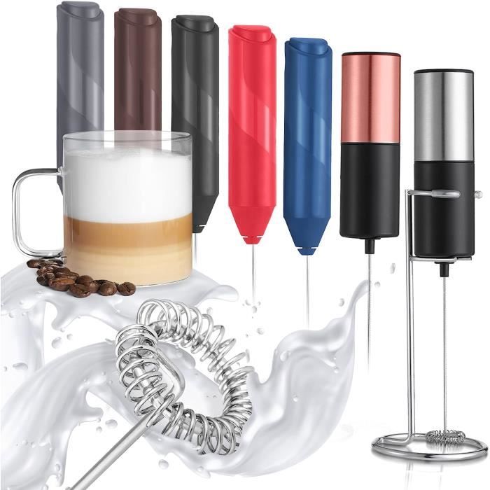 Mousseur à Lait électrique Portable - Pour Latte, Cappuccino, Chocolat - Fonctionne Sur Piles - Design Compact - 5