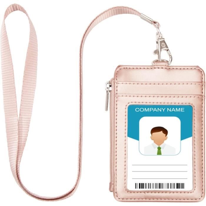 Porte-badge Avec Lanière Pour Infirmière, Médecin, Bureau - Étui Coulissant Transparent