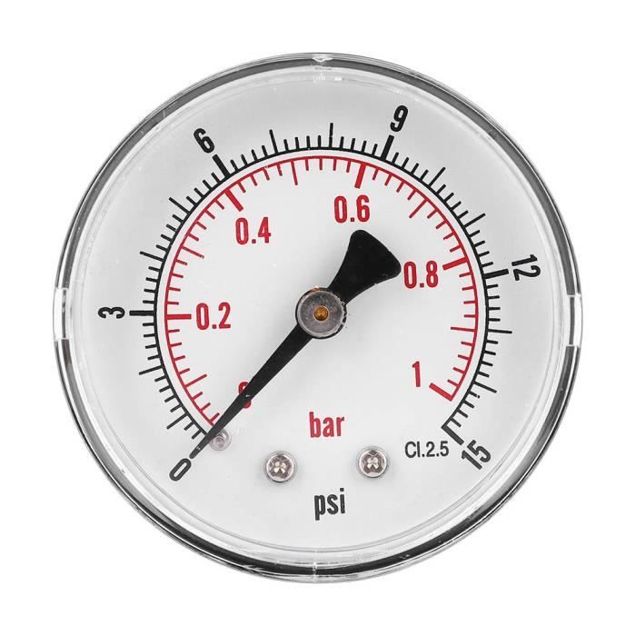Manomètre, Mini Manomètre Pour Carburant, Air, Huile, Eau Liquide 0 À 20 Bar-0 À 300 Psi 1-8 Manomètre, Mini Manomètre Pour Carburant, Air, Huile, Eau Liquide 0 À 20 Bar-0 À 300 Psi 1-8
