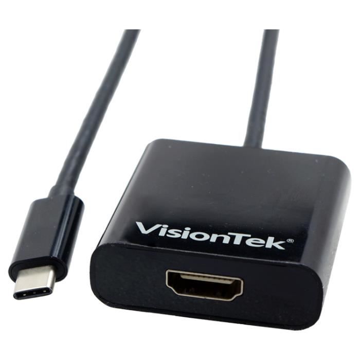 VisionTek 900819 USB 3 1 C HDMI Mâle Femelle Mâle Femelle Noir