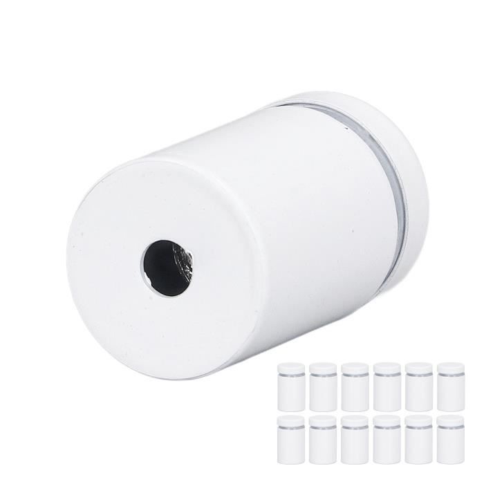 8 Vis Supports Pour Verre Uxcell Noir 19x32mm Fixation Clous écartement