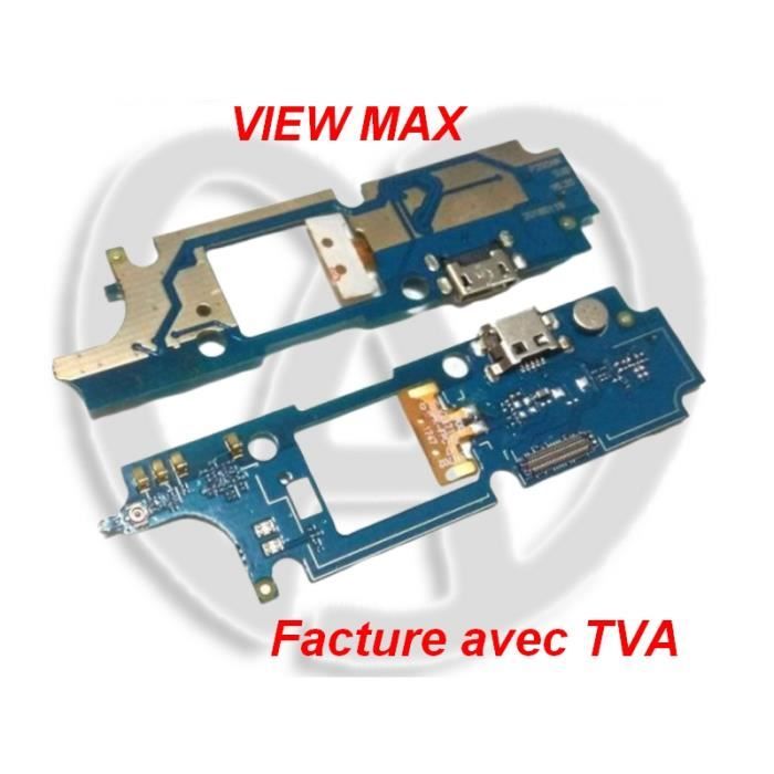 Connecteur De Charge (flex De Recharge) Pour Wiko View Max - Pièce Neuve Générique De Couleur Verte