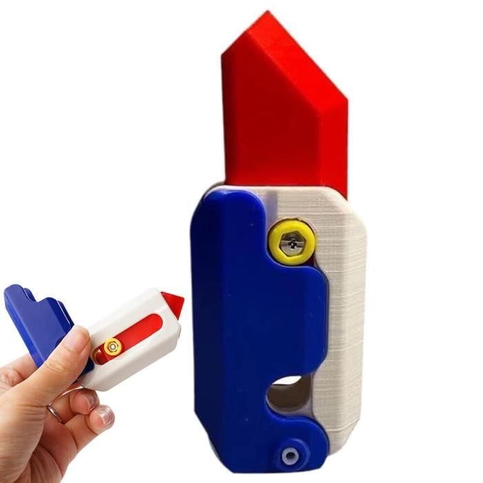 HNSYPX Jouet Anti Stress Pistolets Impression 3D,Fidget Gun Toy pour Soulager L'AnxiéTé Et Le Stress Multifonctionnel EDC Portable, Anti Stress Adulte Style Punk Cadeau Fantaisie pour Autisme TDAH