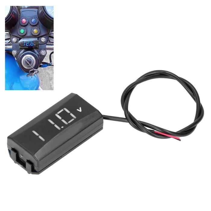 Hoembpn 2Pcs 5V-100V Voiture DC Numérique LED Voltmètre Affichage Étanche DC Tension Affichage Pour Moto, Bateau, Camion, Caravane(Vert