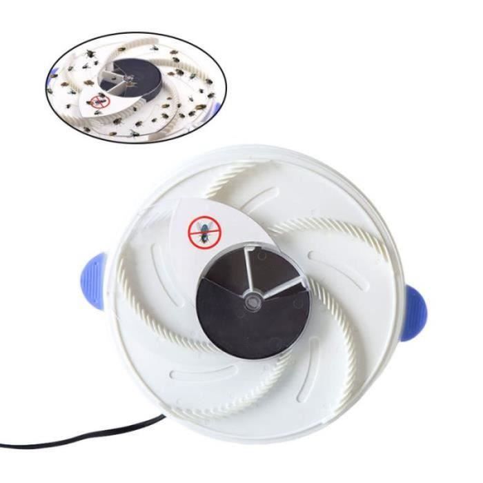 Attrape-mouches électrique Rotatif 360° - Rechargeable USB, Silencieux, Pour Cuisine, Restaurant