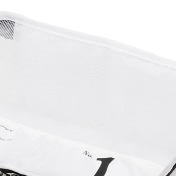 Set De 7 Packing Cubes En Polyester – Organiseur Valise Léger, Imperméable, Gain De Place