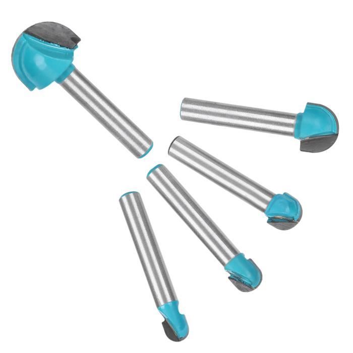 Fraise De Défonceuse Pour Coupe De Bande Intumescente - Tige 1/4" Deux Tailles, Carbure De Tungstène