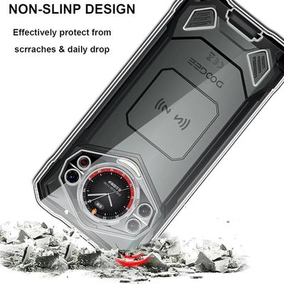 Coque Téléphone TPU Souple Pour Doogee S200 - Étui Transparent Antichoc Ultra Fin Avec Protection Anti-Rayures