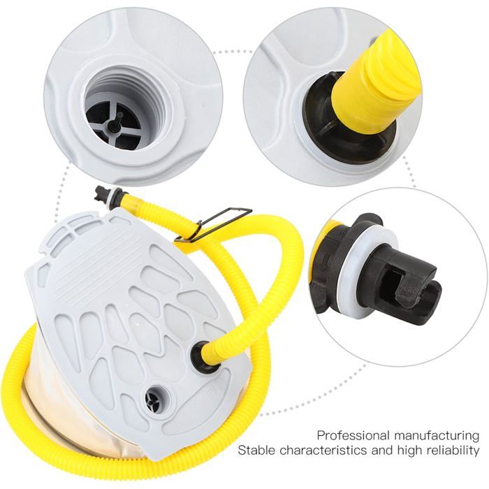 Pompe à Air Portable XL Foot Air Pump Avec 3 Buses De Connexion De Taille Pour Bateaux Gonflables 94412773