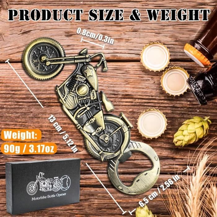 Décapsuleur de bière vintage en forme de moto - Cadeau pour homme, papa, mari, petit ami, grand-père, cadeau de bière pour homme, cadeau de Saint-Valentin, cadeau de fête des pères, cadeau Décapsuleur de bière vintage en forme de moto - Cadeau pour homme, papa, mari, petit ami, grand-père, cadeau de bière pour homme, cadeau de Saint-Valentin, cadeau de fête des pères, cadeau