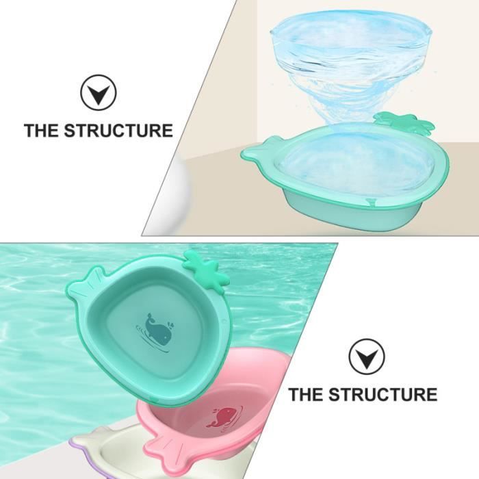3 PCS Bâtiment Baby Pied Basin Dessin animé Adorable lavabo Basine de ...