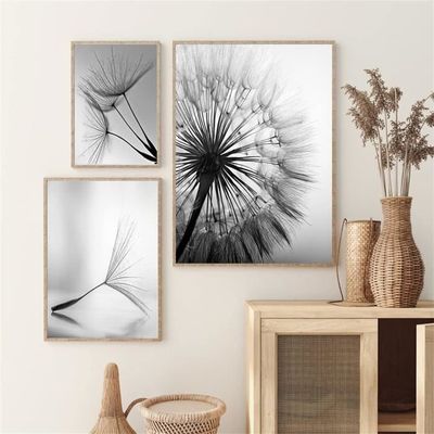 Magic Pissenlit – Toile Photo Pixxprint 40x40 Cm – Décoration Murale Nature – Impression Encres Pigmentées, Made In Germany