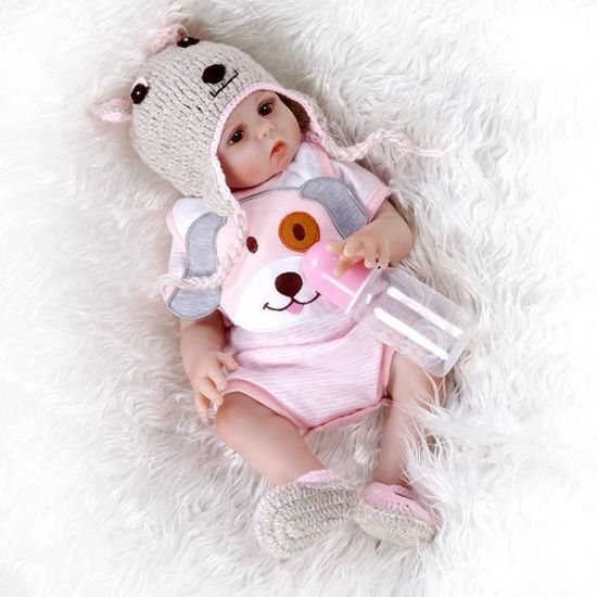 Poupee Premie Bebe De 48cm Reborn Bebe Jumeaux En Rose Et Bleu Cdiscount Jeux Jouets