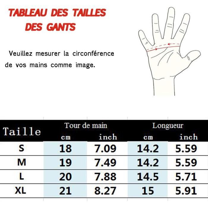 Gants De Cyclisme Demi-Doigts Anti-choc ROCKBROS - Noir - Sport