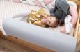 Housse de protection pour tour de lit bébé 70 cm - Protection des bords de lit - rechange pour cadre de lit Gris clair Velour-3