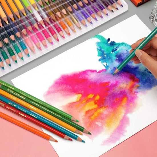 ombrage et coloriage 180 couleurs. 180 Crayons aquarelle pour dessin Art Crayons de coloriage pour esquisse