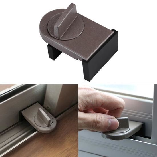 Bloque Porte et Fen/être Coulissant Anti-vol B/éb/é Verrouillage de S/écurit/é