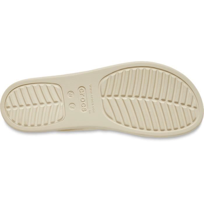 Crocs Compenser Sandales femme - CROCS - Brooklyn Strappy - Compensé - Couleur Bone ...