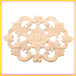 Lot De 4 Moulures Coin En Bois Sculpté – Style Européen Vintage – Pour Meuble/fenêtre
