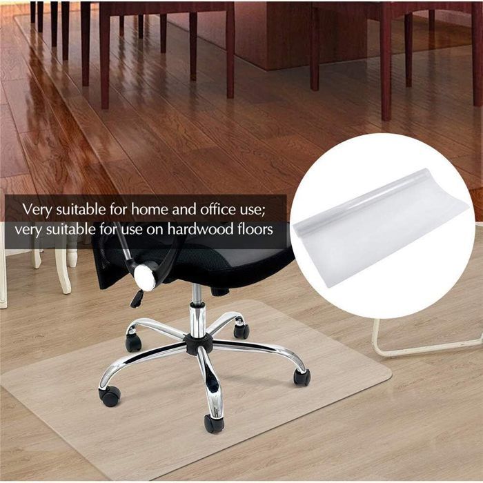Tapis De Protection Pour Sol Sous Chaise De Bureau Ou Gaming - 120x150 Cm - Antidérapant - Protection Parquet Et Moquette