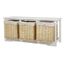 Meuble Chevet 3 Tiroirs Boite De Rangement Coffre De Stockage