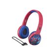 Casque Bluetooth Spiderman Kidsafe - KID UNIVERS - SM-B36V - Rouge et bleu - A partir de 4 ans-0