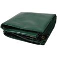 Bâche premium NEMAXX PLA45 400x500 cm - vert avec illets, 650 g/m² PVC, abri, toile de protection - étanche, résistante, 20m²-0