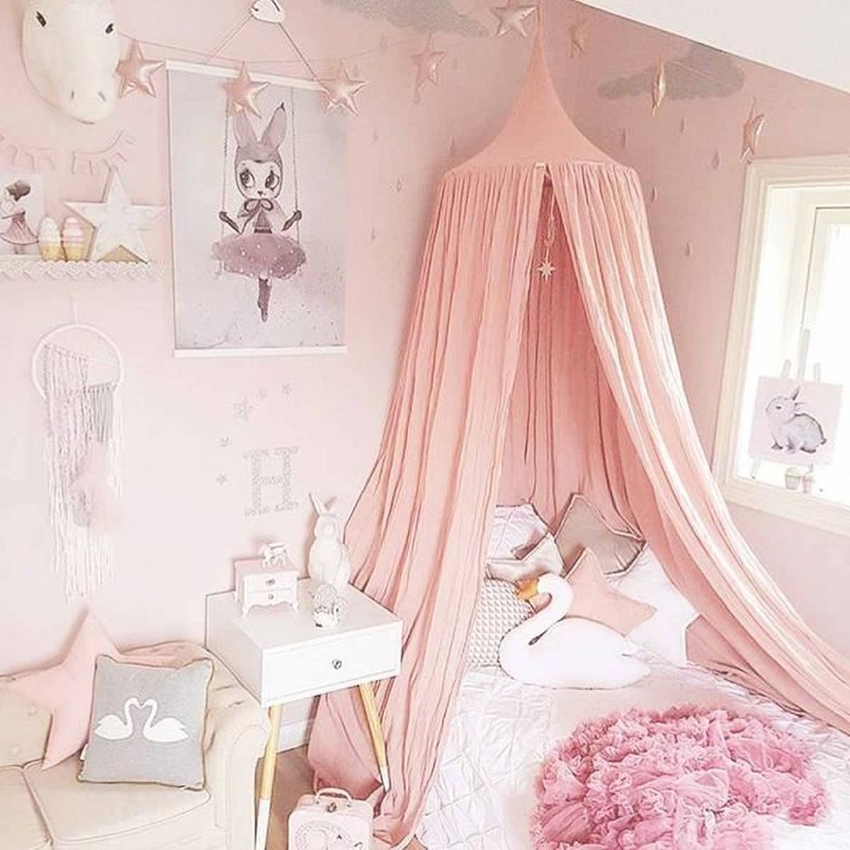 Ciel De Lit Pour Petite Princesse Anti Moustique Berceau Dome Chateau Tente De Jeu En Suspension Decoration De Maison Hauteur De 240 Achat Vente Tente De Lit Ciel De Lit Pour
