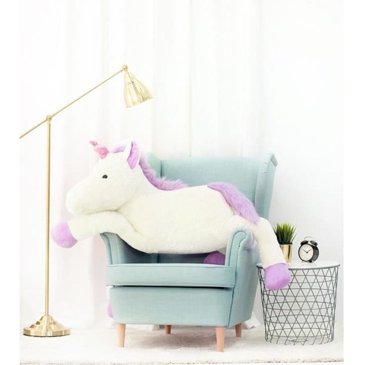 Peluche licorne géante on sale 2m