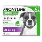 Frontline Combo chien - Anti-puces anti-tiques pour chien L - 20-40kg - 6 pipettes