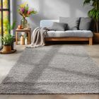 Tapis Salon Shaggy - MARION - Gris Clair - 300 x 400 cm - 100% Polypropylène - SIMPEX
