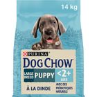 DOG CHOW Chien Puppy Large Breed avec de la Dinde - 14 KG - Croquettes pour chiot