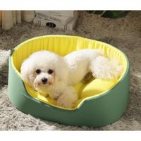 Taille - S - vert - Grand canapé pour lit de chien et chat, niche en coton, doux et imperméable, panier pour
