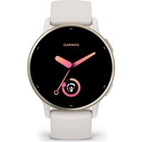 Montre GPS connectée - GARMIN - Vivoactive 5 - WiFi - 30,4 mm (1,2") - Crème Doré avec bracelet Beige
