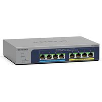 NETGEAR (MS108EUP) Switch Ethernet Serie Plus 8 ports RJ45 Multi-Gigabit PoE , Web Manageable, 4 ports PoE++ Ultra60 et 4 por