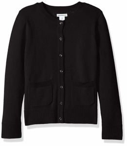 PULL Pull - chandail Essentials - GAE8005FL18-BLK-S - Amazon Cardigan a coupe ajustee - Uniforme Fille
