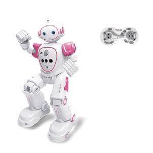 ROBOT - ANIMAL ANIMÉ Rose - Robot Programmable pour enfant, jouet à détection de geste, télécommande, jouet de danse, chant