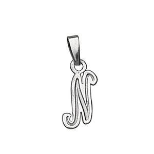 Pendentif 1001 BIJOUX Lettre N Argent Hauteur 1,3 cm