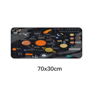 Tapis de souris Gaming XXL RGB LED 70x30cm desk pad