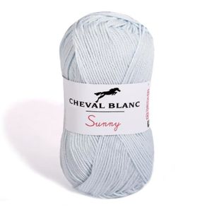 LAINE TRICOT - PELOTE Laines Cheval Blanc - SUNNY fil à tricoter 100% co
