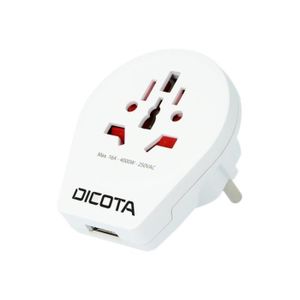 CHARGEUR - ADAPTATEUR  DICOTA Adaptateur secteur - 2,20 kW - Oui - USB - 