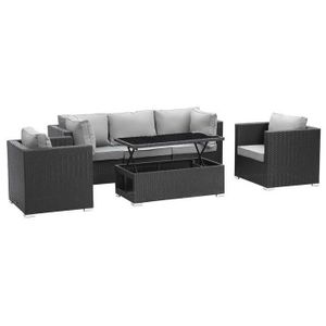 Salon De Jardin Modulable En Resine Tressee Panama Atlanta