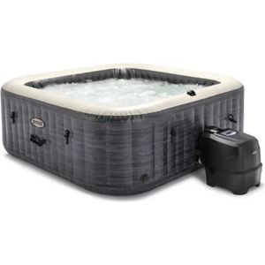 SPA COMPLET - KIT SPA Spa gonflable INTEX - Ardoise - 173 x 173 x 71 cm 