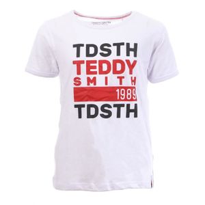T-SHIRT T-shirt Blanc Garçon Teddy Smith Dustin