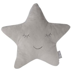 Coussin Etoile Gris Cdiscount